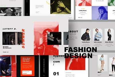 FASHION DESIGN Powerpoint Template annual bussiness design minimal portfolio presentation report template ui urban urban template