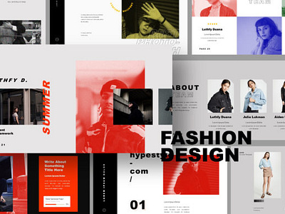 FASHION DESIGN Powerpoint Template annual bussiness design minimal portfolio presentation report template ui urban urban template