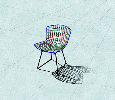 wrong perspective chair doodle harry bertioa illustration knoll noise shunte88 vector wire chair