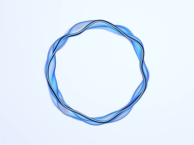 Wavy circle animation 3d abstract animation background blender branding circle clean cover design identity looping minimal motion graphics render round shape simple template wavy