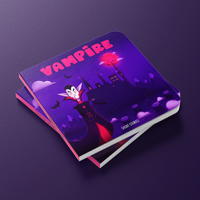 BOOK COVER ART - VAMPIRE - SHORT STORIES COLLECTION bookcover characterdesign childrensbook design dracula graphic design halloween illustration october spooky vampire vector