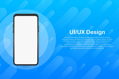 Device Mockup Banner. Smartphone UI UX angle app application background banner black blank business