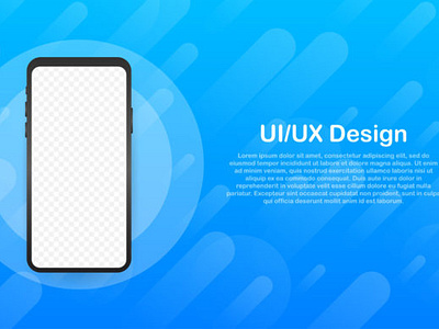 Device Mockup Banner. Smartphone UI UX angle app application background banner black blank business