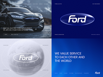 Ford Logo Redesign Concept ai automotive blockchain branding cars ford gradient icon identity industrial lepisov lettering logo rebrand tech web3