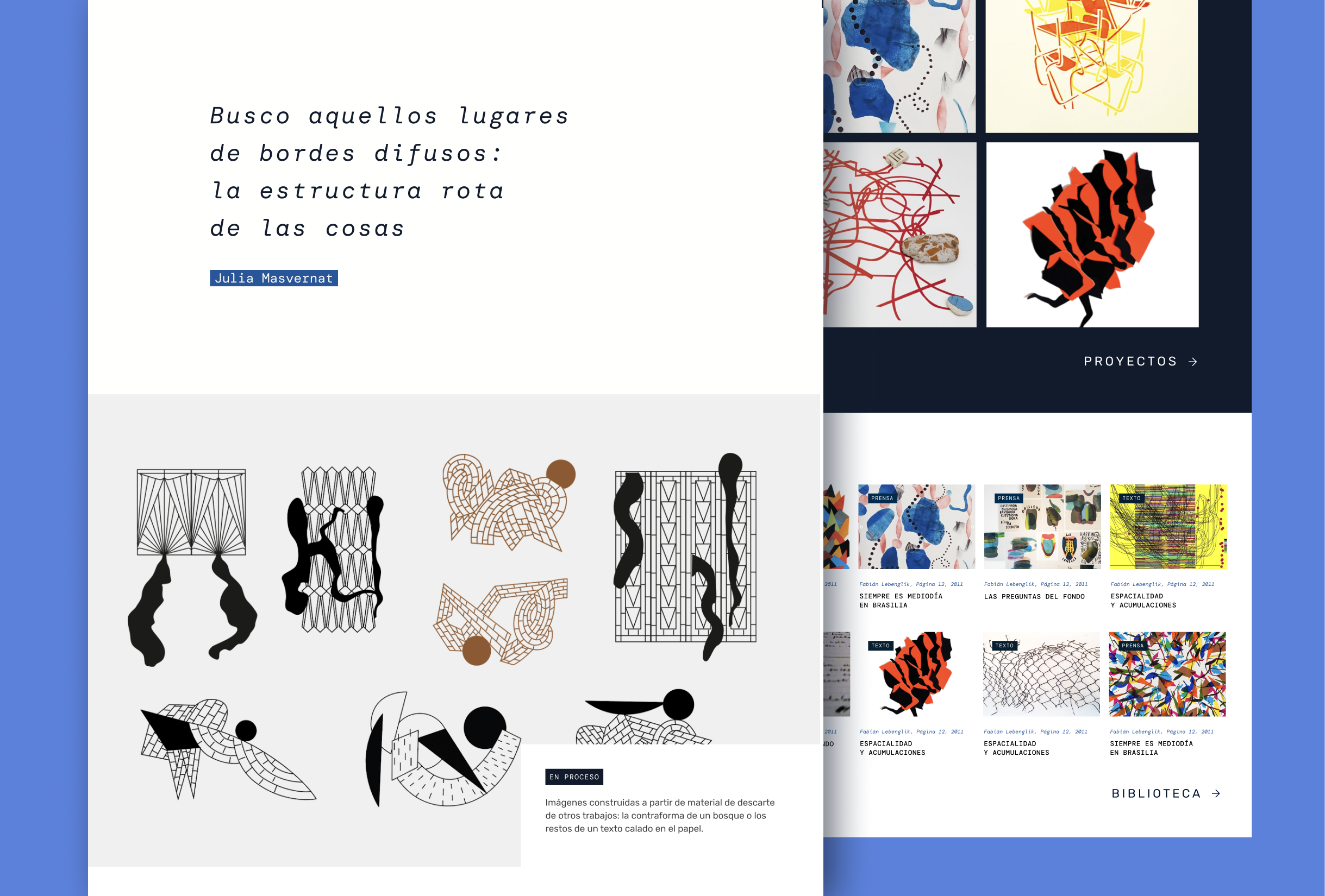 Artist Portfolio Project art portfolio ui visual design