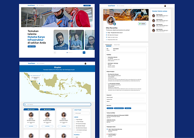Company Employee and Talents Finder ui ui design ux ux design web design website design