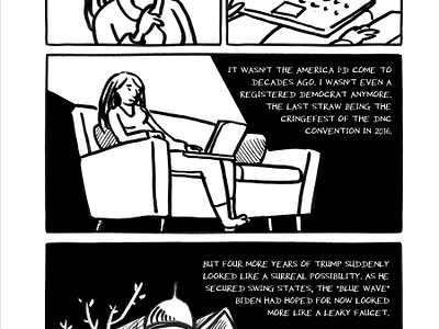 Couch Diaries: Graphic Novel Memoir black and white graphic novel illustration