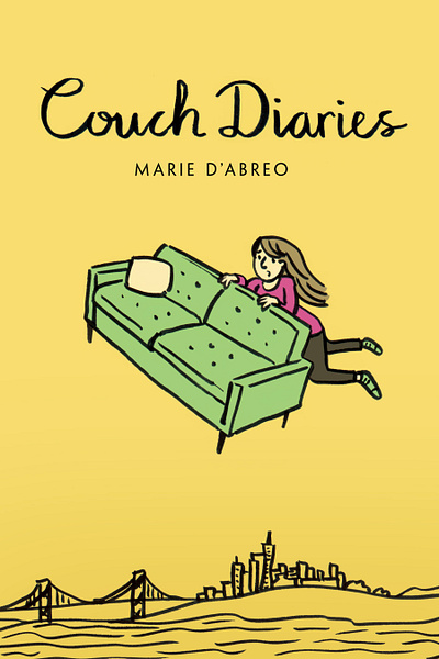 Couch Diaries: Graphic Novel Memoir black and white graphic novel illustration