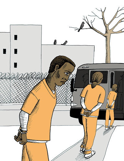 El Refugio: The Seedbag Story illustration immigration detention zine