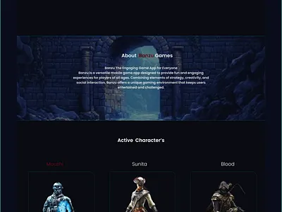 BANZU GAME design graphic design logo ui ux