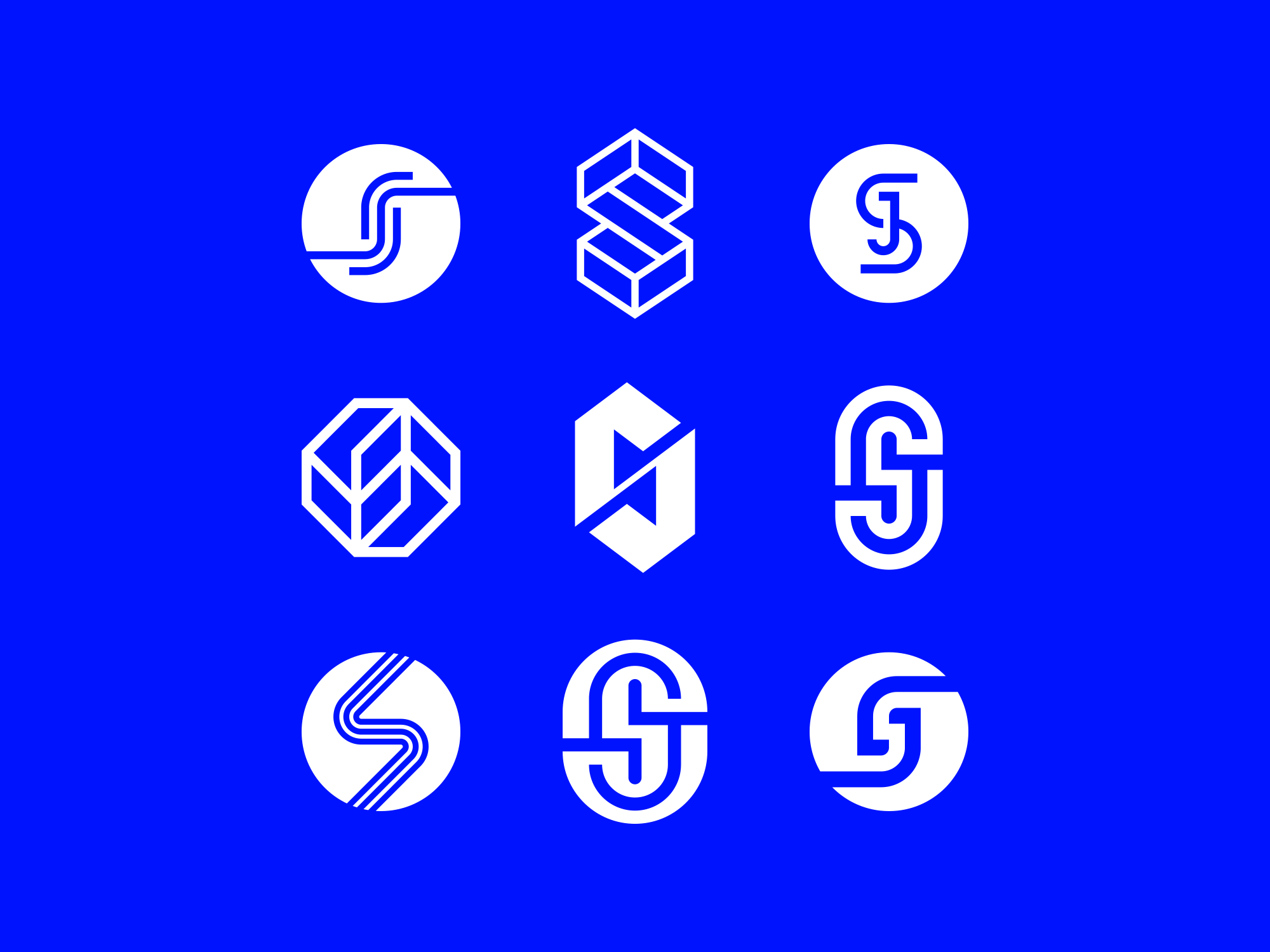 SJ Logos b2b logo brand brand identity branding geometric logo icon identity logo logo design logo mark logotype minimal logo monogram s logo simple logo startup startup logo symbol visual identity wordmark