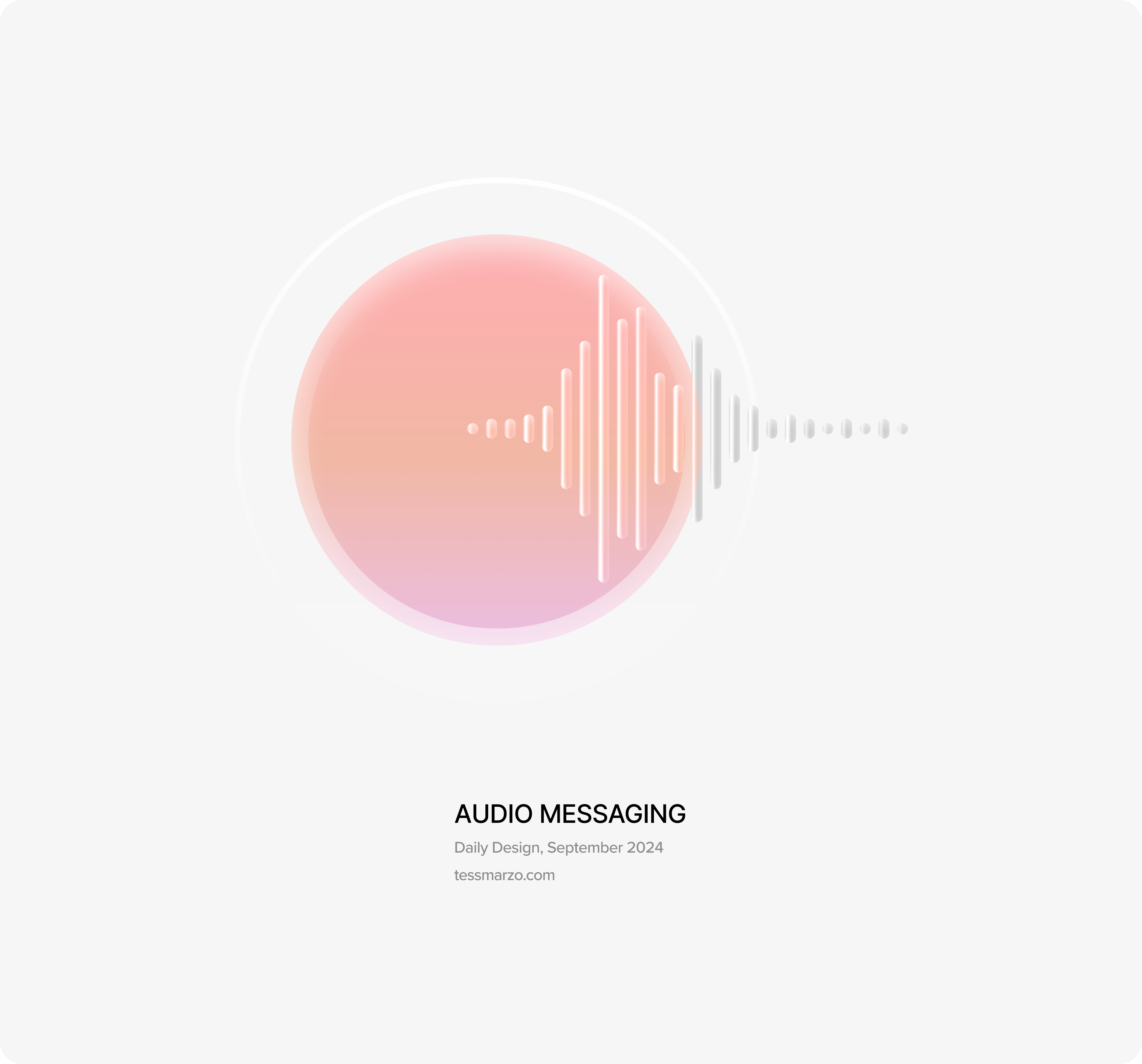 Audio Messaging animation branding design digital design graphic design micro interactions ui
