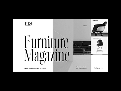 Website Design - Funiture Magazine design ui website