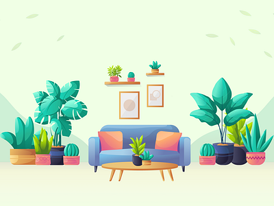 House Plants 2024 2d illustration art branding design dribbble illustrations illustration plants plants illustration trending trending illustrations ui vector