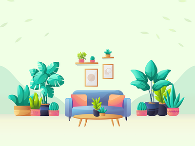 House Plants 2024 2d illustration art branding design dribbble illustrations illustration plants plants illustration trending trending illustrations ui vector