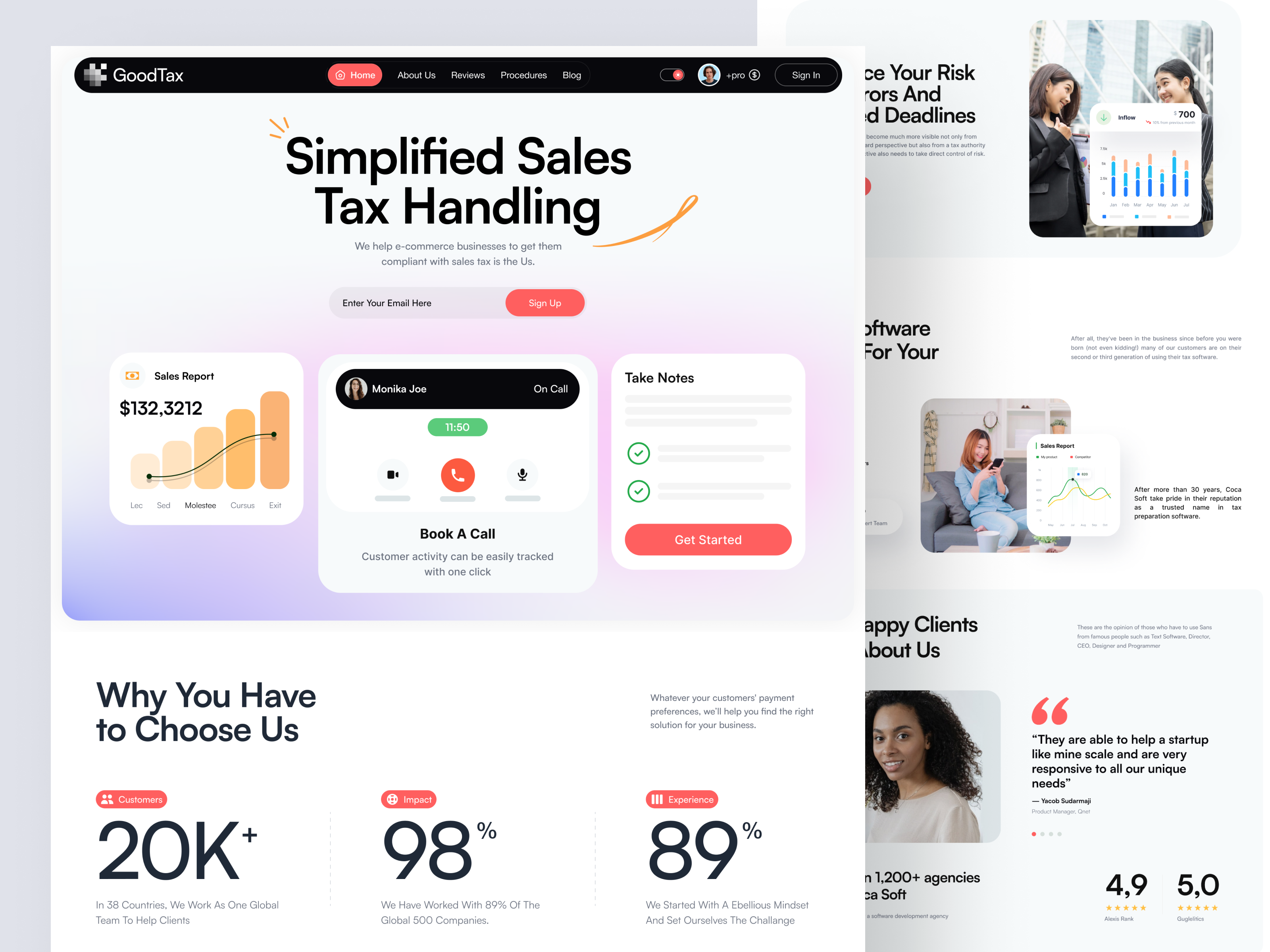 Example of Website Design 3 Pages