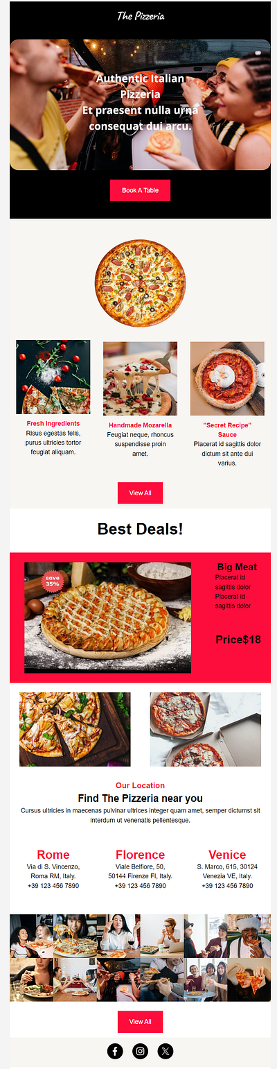 Food Shop Email Template Design adobe photoshop branding canva design digital marketing email template klaviyo mailchimp ui