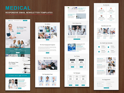 Medical Email Newsletter Template Design adobe photoshop branding canva design digital marketing email template illustration klaviyo mailchimp ui