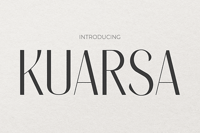 KUARSA branding design display font feminine font gaming girly font instagram font luxury poster youtube