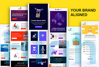 Product Marketing Email Template Design adobe photoshop branding canva design digital marketing email template illustration klaviyo mailchimp ui