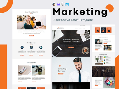 Marketing Email Template Design adobe photoshop branding canva design digital marketing email template klaviyo mailchimp ui
