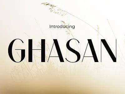 GHASAN branding branding font display font font gaming girly font illustration instagram luxury poster youtube