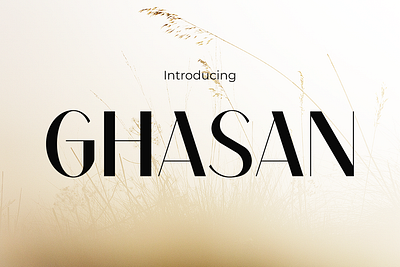 GHASAN branding branding font display font font gaming girly font illustration instagram luxury poster youtube