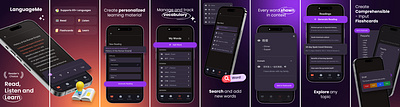 App Store Screenshots Design for Learning App app mockup app preview app screenshots app store preview app store screenshots ios design screenshots screenshots design