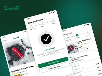 ShopR - An E-Commerce App design branding graphic design ui