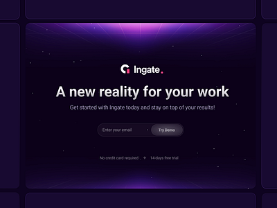 Ingate - A New Reality for Your Work! 🚀 branding design experience ui ux