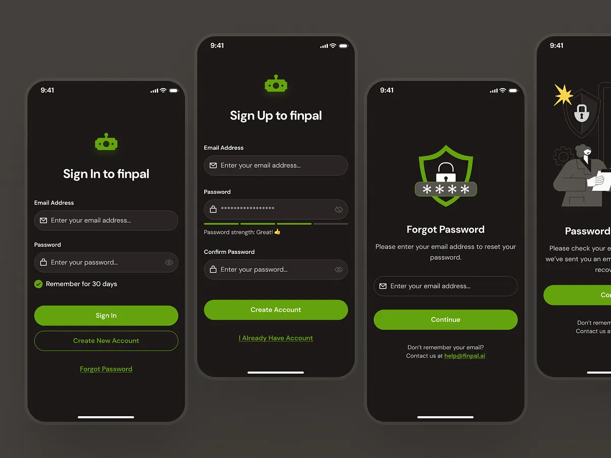 Forgot Password UI designs, themes, templates and downloadable graphic ...