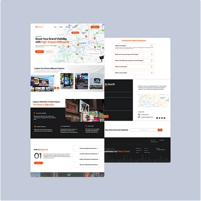 Design for Billboard Advertisements Company branding ui