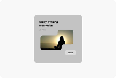 Meditation Widget 3d animation branding design graphic design illustration logo ui ux vector