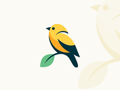 Minimalist Songbird: Nature in Design smooth lines