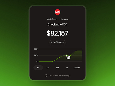 finpal: AI Finance Assistant App - Bank Account Summary UIUX account summary account ui ai finance app bank account banking app budget ui budgeting app budgeting ui chart ui clean finance app finance chart finance graph green minimal modern saving ui savings account transaction summary transaction ui