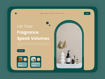 Perfume Landing Page landingpage moderndesign perfume perfumelandingpage uiux webdesign