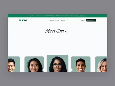 Grove AI Website ai ai website design framer framer builder graphic design mvp product design startup ui ux website design
