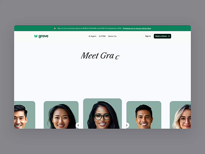 Grove AI Website ai ai website design framer framer builder graphic design mvp product design startup ui ux website design