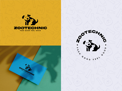 Negative space logo for Pet Food Instructor - Dog & cat logo animal logos animals logo branding cat logos clean logo clever logo concepts design dog logos graphic design illustration logo logo design mega malik modern logos negative space negative space logo pet foods pet logo pet shop logos vector