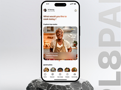 Pla8pal - Recipe App ai appdevelopment branding foodapp mobileapp recipeapp ui uidesign uxdesign