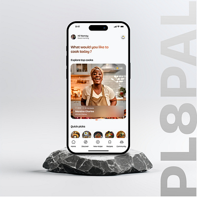 Pla8pal - Recipe App ai appdevelopment branding foodapp mobileapp recipeapp ui uidesign uxdesign