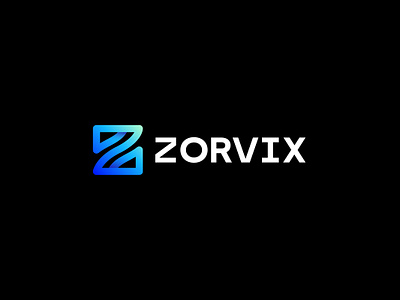 Zorvix Tech Logo Design | Z letter logo ai logo digital icon digital logo gradient logo minimal logo modern logo professional branding tech branding tech logo z icon z letter z letter logo