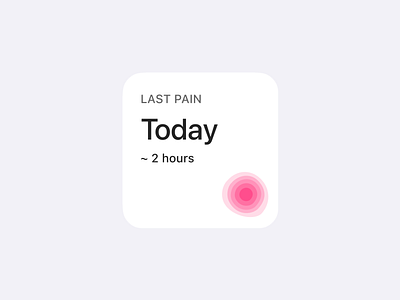 Migraine Tracker Widget health homescreen widget ios ios widget ui widget