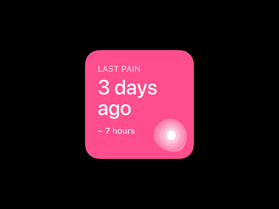 Migraine Tracker Widget design health ios app ios widget ui widget