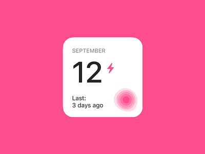 Migraine Tracker Widget app app interface data design headache health homescreen widget icon ios app ios widget loggin migraine minimalistic month pink simple track ui widget widgets
