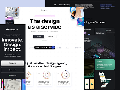 DesignPeak - Website 3d agency branding daas darkmode isometric minimalist responsive ui ux webdesign