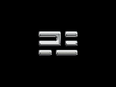 P3 - Chrome logo badge branding chrome effect chrome logo design graphic design illustration logo logo chrome logo design logo simple minimalist logo monogram p3 p3 logo padel padel branding padel logo typography