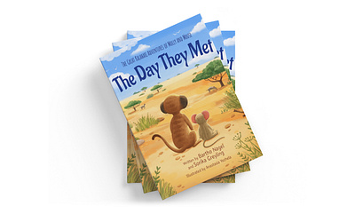 The Great Kalahari Adventures of Molly and Mouse The Day They Me 2d 2d illustrator animal book cartoon book cartoon desegn character design character development childrens books cover book cover design graphic design illustration kids illustrator