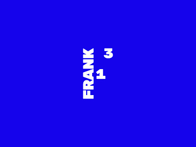 Frank 13 ads advertising agency blue brand branding logo logomark logotype mark pr symbol type typo typography