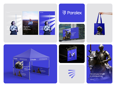 Paralex Direction 1 abstract ai blue branding branding and identity clean color palette design designer dribbble freelancer graphic design identity legal logo logo design minimal modern shield simple